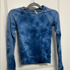 Stylish Lululemon Blue Tie-Dye Longsleeve